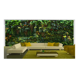 Papel De Parede Mural Verde Plantas Folhas Muro 12m² Xna252