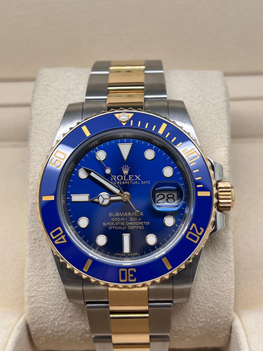 Rolex Submariner Bluesy 40 Mm Precioso Azul Acero Oro