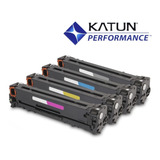 Kit 04 Toner Compativel Katun P/ Uso Hp Cp1215 Cp1515 Cm1312