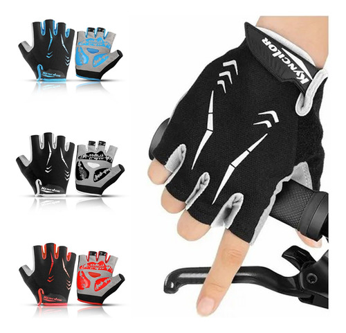 1par Guantes De Bicicleta Montaña Ciclismo Guante Medio Dedo