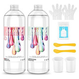 Kits De Resina Epoxi Transparente De 32 Oz De Fundición Y R