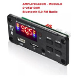 Modulo Bluetooth 5.0 Amplificado 25x2,50 Wats  Fm,radio,usb 