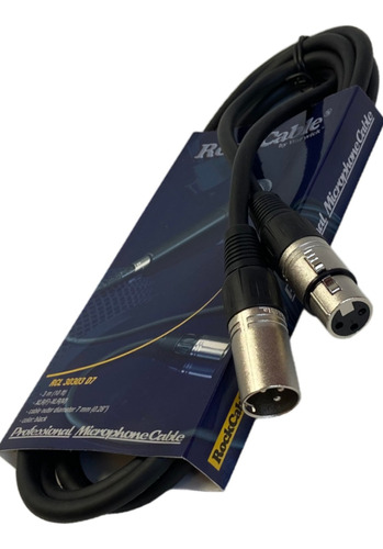 Cable Xlr Balanceado 3mt Warwick Rcl 30303 D7 Microfono