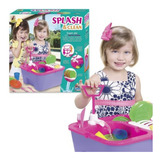 Brinquedo Pia Infantil Lava Louças Com Agua Splash E Clean