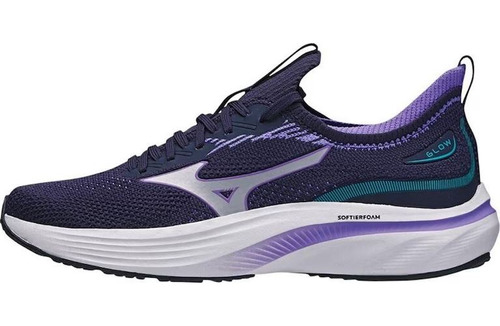 Tênis Mizuno Glow Feminino Marinho Corrida Academia Leve