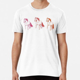 Remera Amanecer De 3 Filas De Caballos Algodon Premium