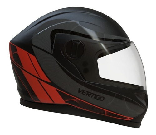 Casco Moto V32 Warrior Naranja Mate Vertigo