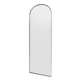 Espelho Oval Base Reta Com Moldura 1,50 X 0,50 - Grande
