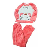 Pijama De Polar Para Invierno De Niña