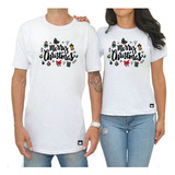 Kit 2 Camiseta Casal Namorados Natal Merry Christmas