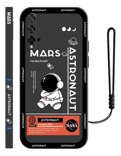 Funda De Silicona Para Huawei Diseño De Astronauta + Correas