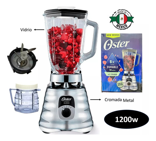 Licuadora Oster Classic 1200w 1.5l Vidrio, Picatodo