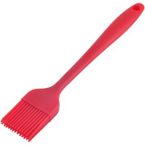 Pincel De Silicone Cozinha  26x4cm Vermelho Mak Inox 2201i