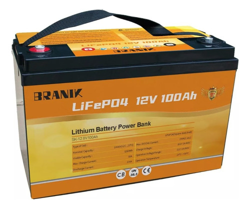 Batería Solar Ups Litio Lifepo4 12v 100ah 5000 Ciclos 