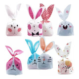 X10 Bolsas Para Huevos De Pascua, Conejo De Pascuas 16x28cm