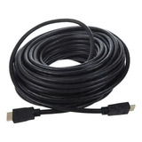 Cable Hdmi De 15 M Blindado 1.4 Ethernet, 15 Metros, Full Hd 3d, Color Negro