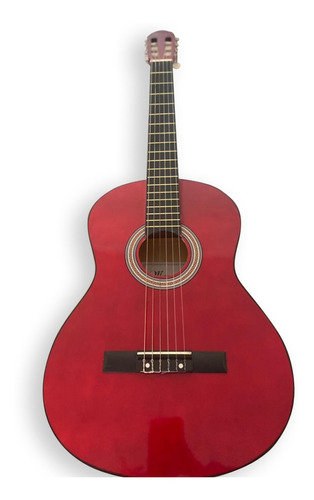 Guitarra Acústica Mercury Ms139 Roja Con Funda