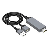 Adaptador Hdmi A Usb Entrada Usb Cable Hdmi 1 Metro 