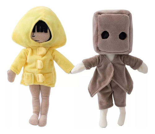 Pack De 2 Muñecos De Peluche Little Nightmares Six De 28 Cm