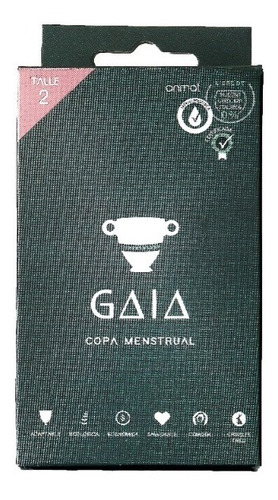 Copa Copita Menstrual Gaia - Hipoalergenica Reutilizable