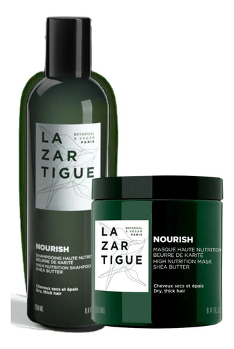 Kit Shampoo + Mascarilla Lazartigue Nourish Fortificante