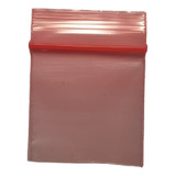 Bolsa Con Cierre Tipo Ziploc 1x1 Pulgadas Rojo (5,000 Pzs)