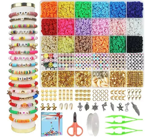 Kit Para Hacer Pulseras Con Cuentas De Arcilla