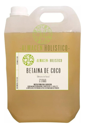 Betaina De Coco Tensioactivo Para Hacer Shampoo 5 Kilos