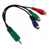 Cable Adaptador Miniplug 3.5 Mm A 3 Rca Hembra Audio Video