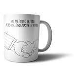 Taza De Cerámica Día Del Padre, Personalizada, Me Enseñaste