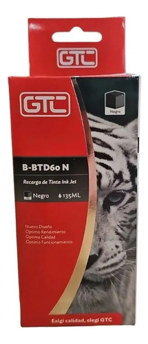 Tinta Gtc Brother Btd60bk Negro Para Mfc T4500dw Mfct4500