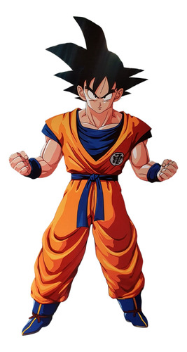 Goku Base  - Figura Para  Decoración - Coroplast - 80 Cm