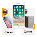Película Vidro Dupla + Traseira Carbono iPhone 7 Plus - Gs