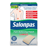 Salonpas Patch 8 Hrs 6 Pzas Grandes 14 Cm X 9.2 Cm 