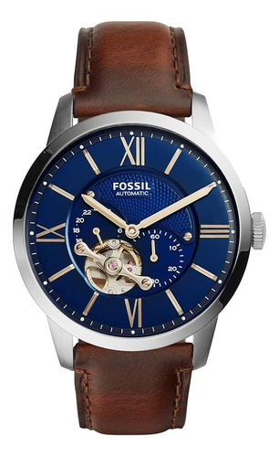 Fossil Mens Townsman Reloj Automático De Acero Inoxidable Y 