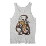 Musculosa Tigre Oriental Diseño Griss