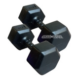 Mancuerna Pvc Rellena Hexagonal Imp 5kg X2 Pesas Gym-man C