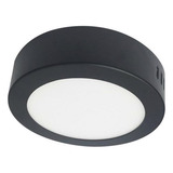 Foco Led Sobrepuesto 12w 17cm 6000k Negro (precio X Ud)