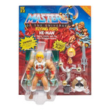 Motu Origins Figura He-man Deluxe Puño Boleador Hdt22 Mattel