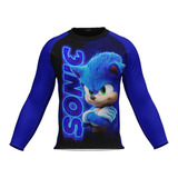 Camiseta Promoção Sonic Piscina Manga Longa Proteção Uv