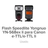 Flash Yongnuo Yn568ex Para Nikon Excelente, Estuche,caja.