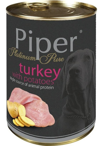 Piper Platinum Perro Pavo Papas 400 Grs