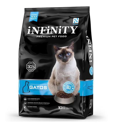 Alimento Infinity Premium Para Gato Adulto 10 kg E Gratis