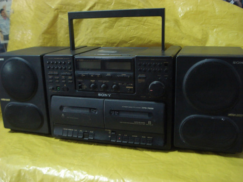 R.grav.bombox Sony Cfd-765s - Cd+d.deck+radio 9 Fxs - Ok.