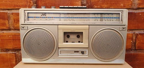 Radio Boombox Jvc Vintage Funcionando Con Detalles Leer