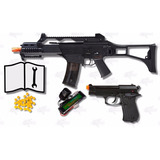 Marcadora Airsoft Electrica Hk G36 C Beretta 84fs 6mm Xchwsc