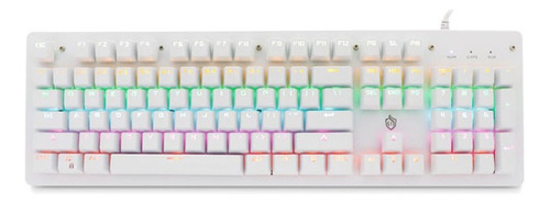 Teclado Mecánico Iluminado 104 Teclas Para Juegos Usb