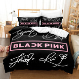 Juego De Cama Kpop Blackpink Con Funda Nórdica Tamaño Queen