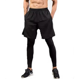 Pantaloneta Lycra Larga Alta Calidad Atletismo Gym Deportiva