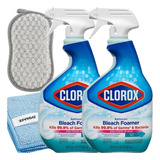 2 Clorox-bleach Foamer - Limpiador De Bano De 30 Onzas, Paqu